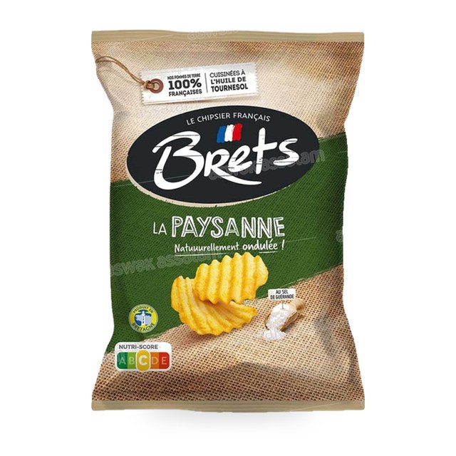CHIPS ONDULEES PAYSANNES AU SEL DE GUERANDE 125G BRETS