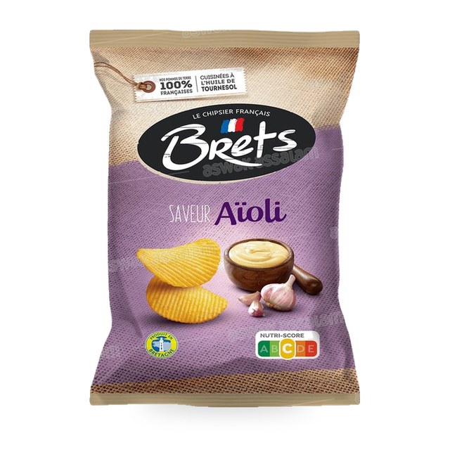 CHIPS SAVEUR AIOLI 125G BRETS