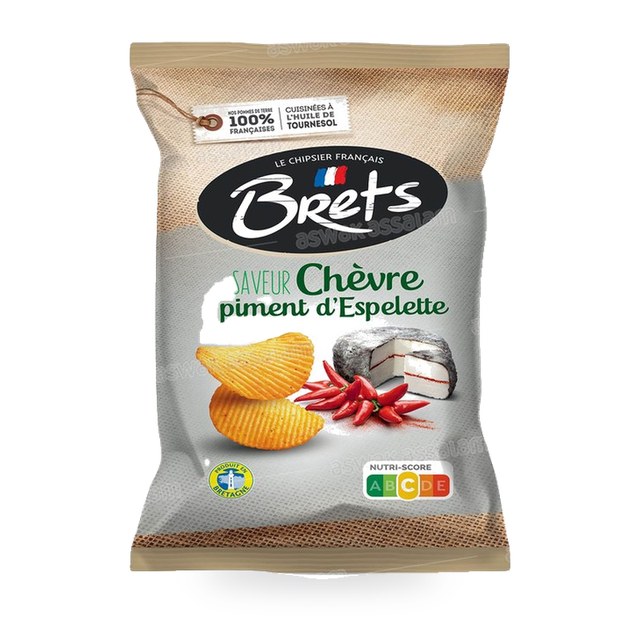 CHIPS SAVEUR CHEVRE PIMENT D’ESPELETTE 125G BRETS