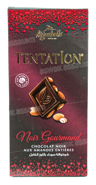 CHOCOLAT NOIR GOURMAND AMANDE 150G TENTATION