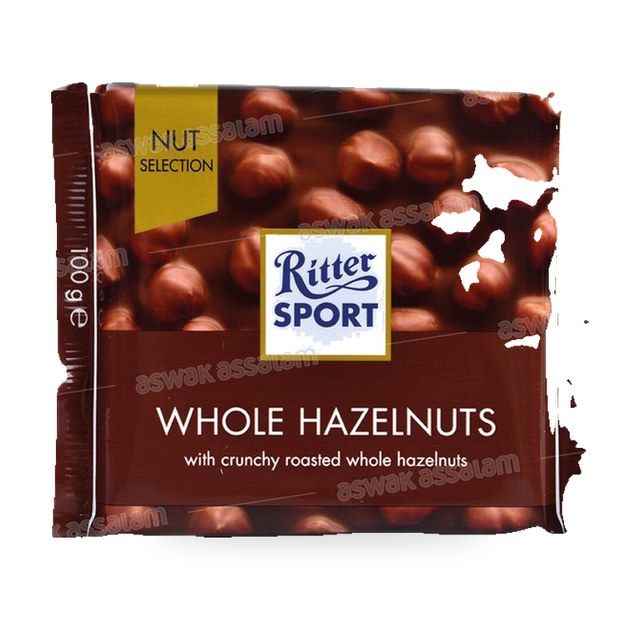 CHOCOLAT NOISETTES ENTIERES 100G RITTER SPORT