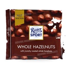 CHOCOLAT NOISETTES ENTIERES 100G RITTER SPORT
