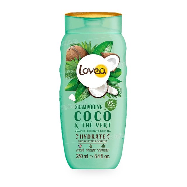 SHAMPOOING COCO ET THE VERT TOUS TYPES DE CHEVEUX 250ML LOVEA