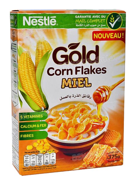 CORN FLAKES GOLD AU MIEL 375G NESTLE
