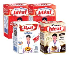 LOT DE 2 LEVURES CHIMIQUES + 1 SUCRE VANILLE + 1 POUDRE CACAO IDEAL (LIVRET DE RECETTES GRATUIT)