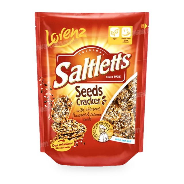 CRACKER AUX GRAINES DE CHIA SESAME ET LIN 100G LORENZ
