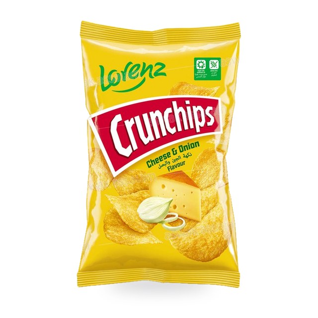 CRUNCHIPS CHEESE & OIGNON 100G LORENZ