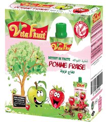 DESSERT DE FRUITS POMME FRAISE PACK DE 4 GOURDES*80G VITAFRUIT