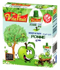 DESSERT DE FRUITS POMME PACK DE 4 GOURDES *80G VITAFRUIT