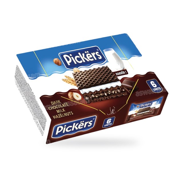 GAUFRETTES DARKER PACK 6*25G PICKERS