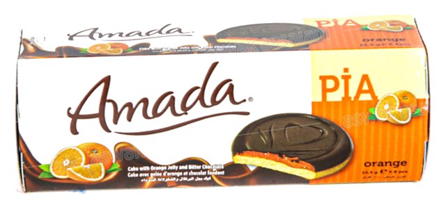 GENOISE CHOCOLAT ORANGE 100G AMADA PIA