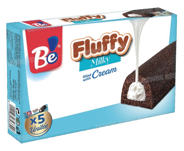 GENOISE FLUFFY MILKY CREAM 5*48G PACK BE