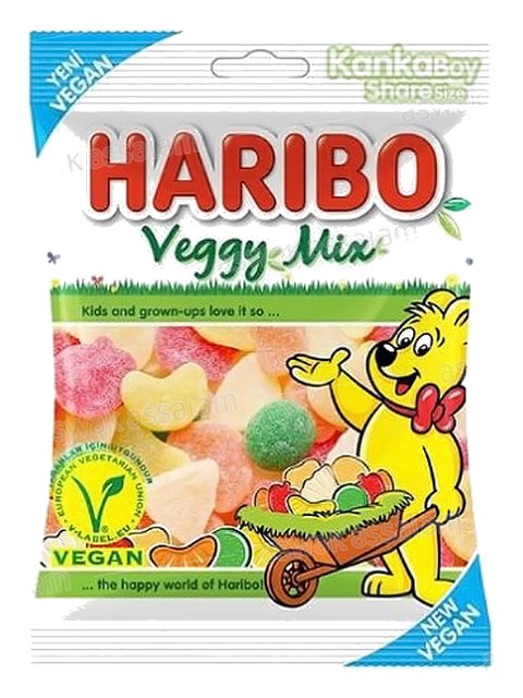 GOMMES VEGGY MIX 80G HARIBO