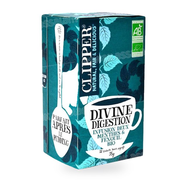 INFUSION DIVINE DIGESTION MENTHE & FENOUIL BIO 30G CLIPPER