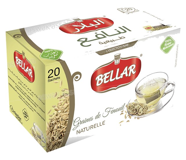 INFUSION GRAINES DE FENOUIL NATURELLES 20 SACHETS BELLAR