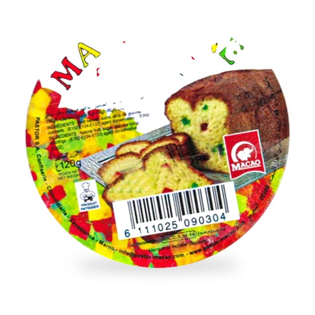 MACEDOINE FRUITS CONFITS 120G MACAO