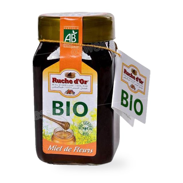 MIEL PUR BIO DE FLEURS 500G RUCHE D’OR
