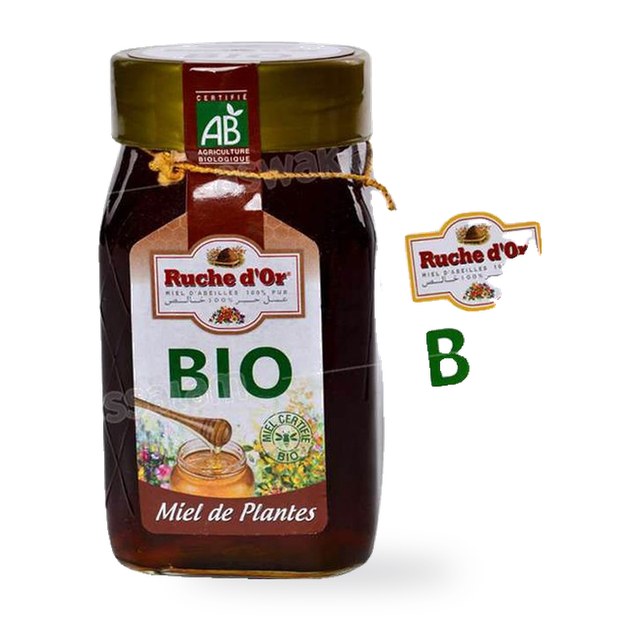 MIEL PUR BIO DE PLANTES 500G RUCHE D’OR