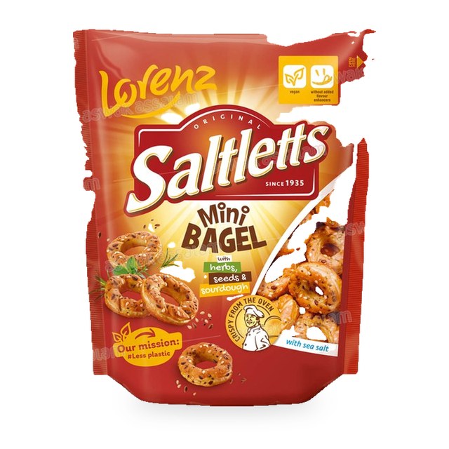 MINI BAGEL SALTLETTS 100G LORENZ