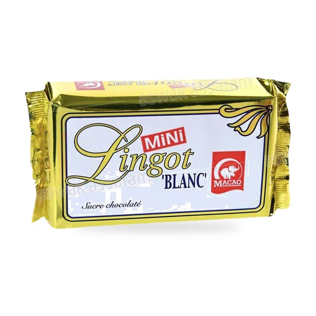 MINI LINGOT BLANC SUCRE CHOCOLATE 450G MACAO