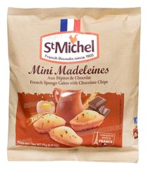 MINI MADELEINES AUX PEPITES DE CHOCOLAT 175G ST MICHEL