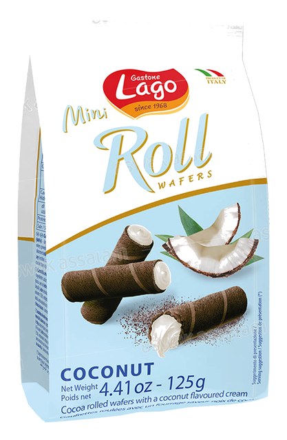 MINI-ROLL FOURRES COCONUT 125G GASTONE LAGO