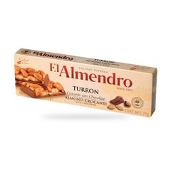 NOUGAT AMANDE CHOCOLAT 75G TURRON EL ALMENDRO