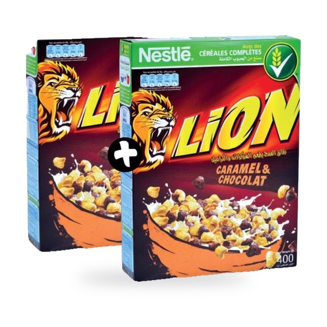 Pack de 2 céréales Lion 400g  – NESTLÉ