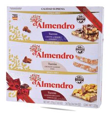 PACK DE 3 PAQUETS DE NOUGAT 225G TURRON EL ALMENDRO