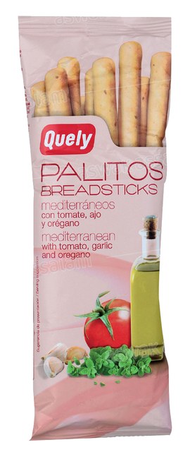PAIN STICKS MEDITERRANEENS TOMATE AIL ET ORIGAN 50G QUELY