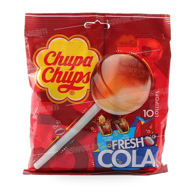 SUCETTES FRESH COLA 10 UNITES CHUPA CHUPS