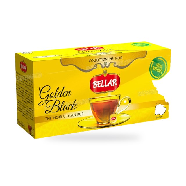 THE NOIR CEYLAN PUR GOLDEN BLACK 25 SACHETS BELLAR