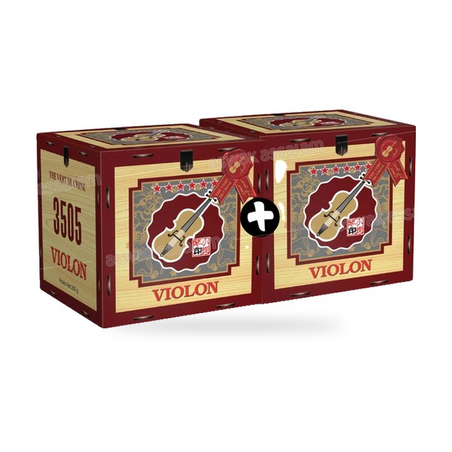 LOT DE 2 THES VERTS EN GRAINS 200G VIOLON