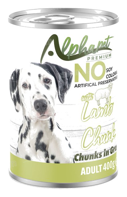 BOUCHEES AGNEAU POUR CHIEN ADULTE 400G ALPHAPET