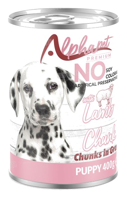 BOUCHEES AGNEAU POUR CHIOT 400G ALPHAPET