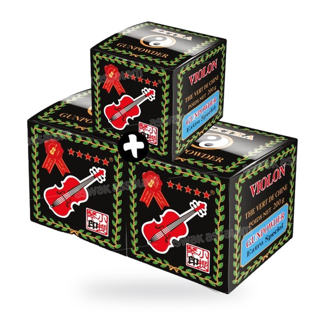 LOT DE 2 THES VERTS CHAARA V9371 200G VIOLON (THE 100G GRATUIT)