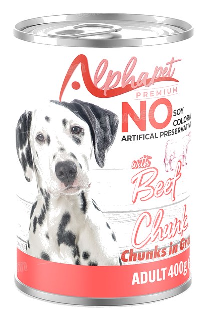 BOUCHEES BOEUF POUR CHIEN ADULTE 400G ALPHAPET