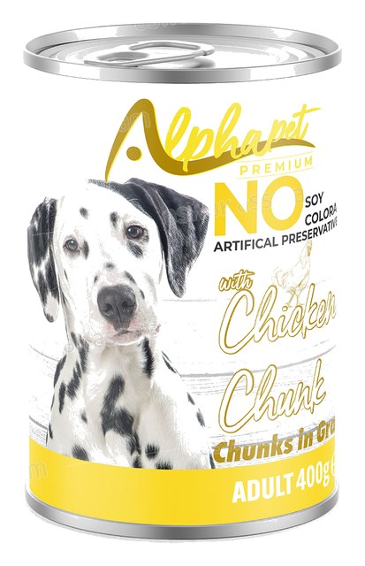 BOUCHEES POULET POUR CHIEN ADULTE 400G ALPHAPET
