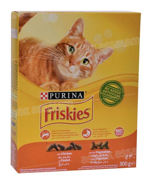 CROQUETTES POULET & LEGUMES 300G POUR CHAT FRISKIES