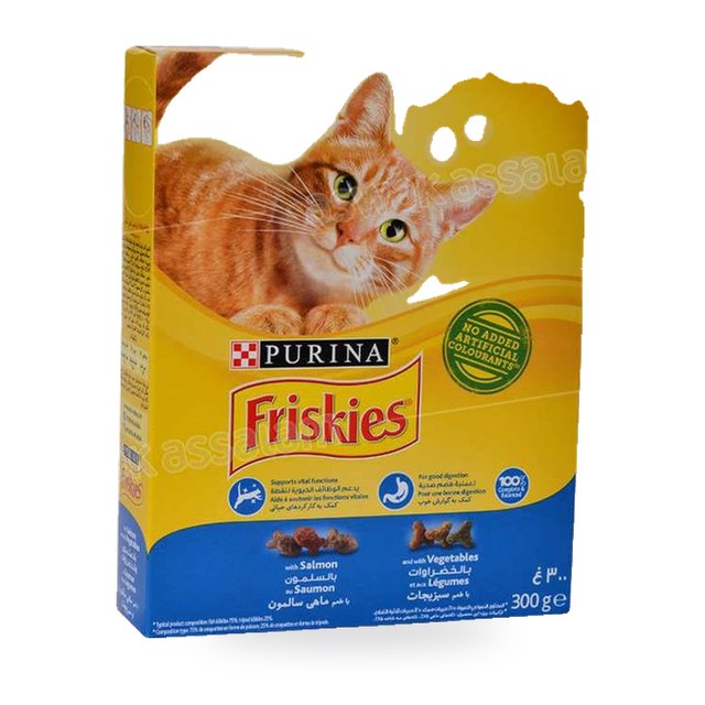 CROQUETTES SAUMON & LEGUMES 300G POUR CHAT ADULTE FRISKIES