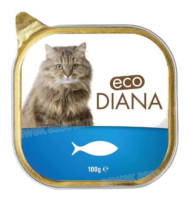 PATE POISSON EN BARQUETTE POUR CHAT 100G ECO DIANA