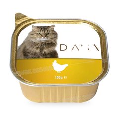 PATE POULET EN BARQUETTE POUR CHAT 100G ECO DIANA