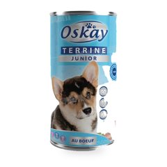 TERRINE AU BOEUF POUR CHIEN JUNIOR 400G OSKAY