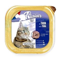 TERRINE PATE POUR CHAT ADULTE AU THON 100G LES REPAS PLAISIR