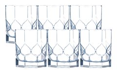 6 Verres a Eau Forme Basse 30 cl Octime Diamond Luminarc