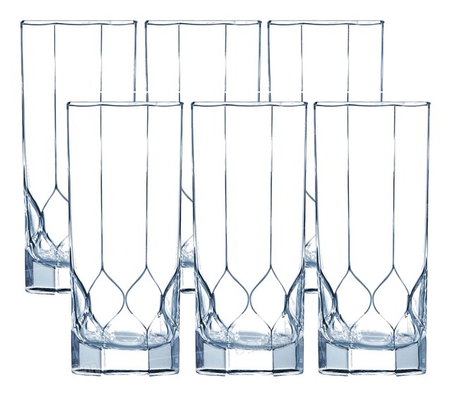 6 VERRES A EAU FORME HAUTE 31CL OCTIME DIAMOND LUMINARC