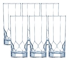 6 Verres a Eau Forme Haute 31 cl Octime Diamond Luminarc