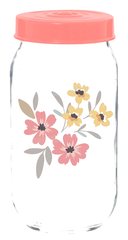 Bocal de Conservation en Verre Decore 1 L Spring Flower