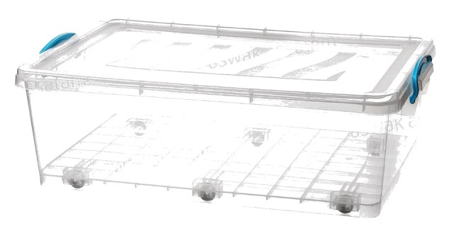 BOITE DE RANGEMENT 30L AVEC ROUES