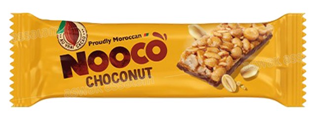 BARRE CHOCOLAT CACAHUETE SEMI-ENROBEE 28G NOOCO